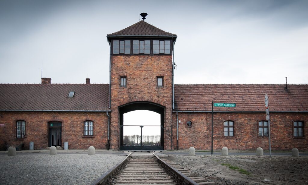 Auschwitz II -Birkenau Historical Gate, Poland, Europe