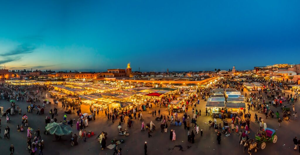 Marokko Marrakesh, Jemaa el-Fnaa place, Morocco, Africa