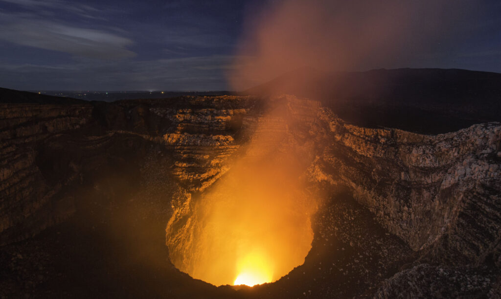 Masaya Volcano, also know as gate to hell, Nicaragua